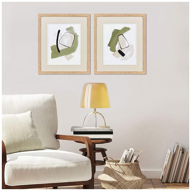 Image 4 Sage Treasures I 18"W x 21"H ContemporaryFramed Art Set of 2 more views
