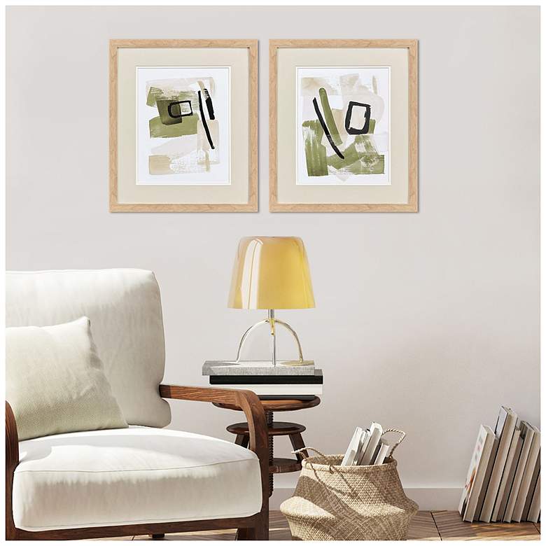 Image 4 Sage Treasures II 18"W x 21"H Contemporary Framed Art Set of 2 more views