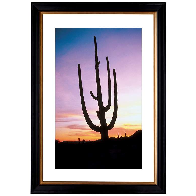 Image 1 Saguaro Cactus At Sunrise Giclee 41 3/8 inch Wide Wall Art