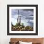 Saguaro Centurion 41" Square Framed Giclee Wall Art