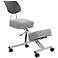 Sagura Light Gray Adjustable Ergonomic Kneeling Chair