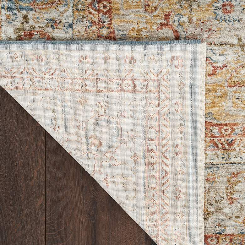 Image 4 Sahar SHR06 5'3"x7'8" Ivory Blue Rectangular Area Rug more views