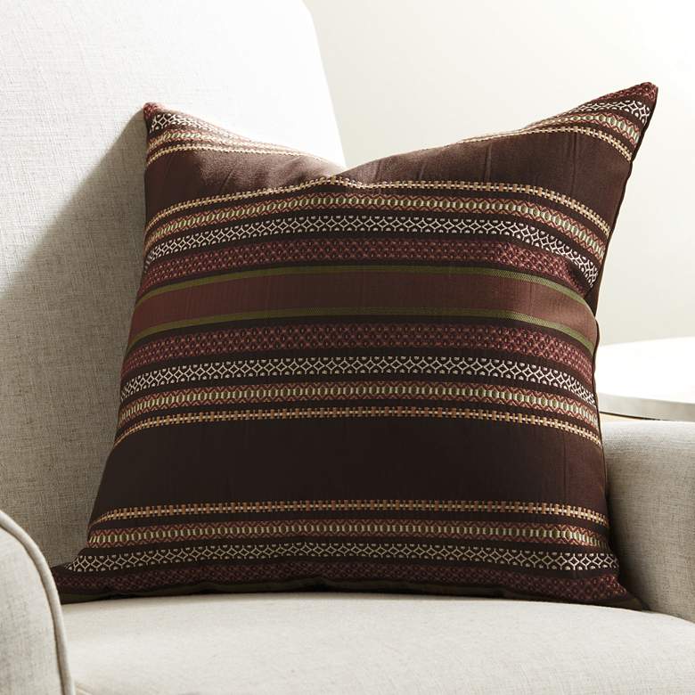Image 1 Sahara Coffee 20" Square Throw Pillow
