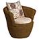 Sahara Maize Outdoor Round Chair and Cushions
