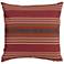 Sahara Red 20" Square Throw Pillow