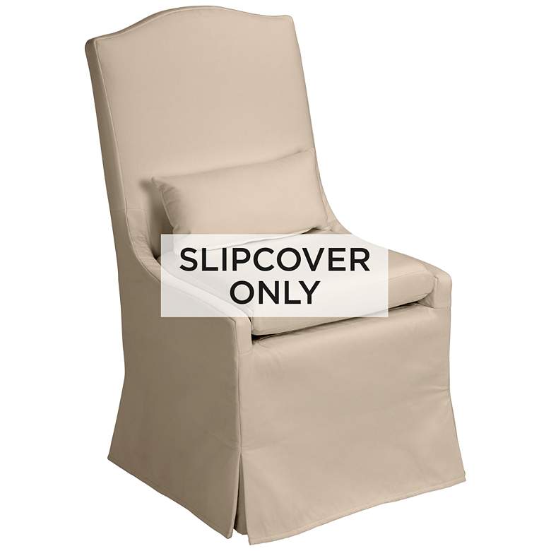 Image 1 Sahara Sand Fabric Slipcover for Juliete Collection Dining Chairs