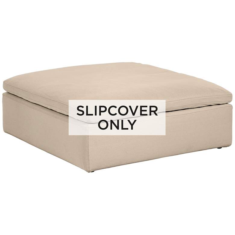 Image 1 Sahara Sand Slipcover for Skye Peyton Collection Ottoman