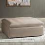 4_Sahara Sand Slipcover for Skye Peyton Collection Ottoman more views