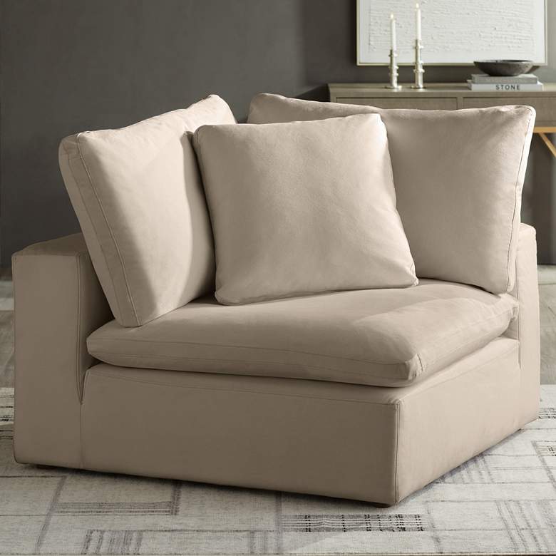 Image 4 Sahara Sand Slipcover for Skye Peyton Corner Sectional Chairs more views