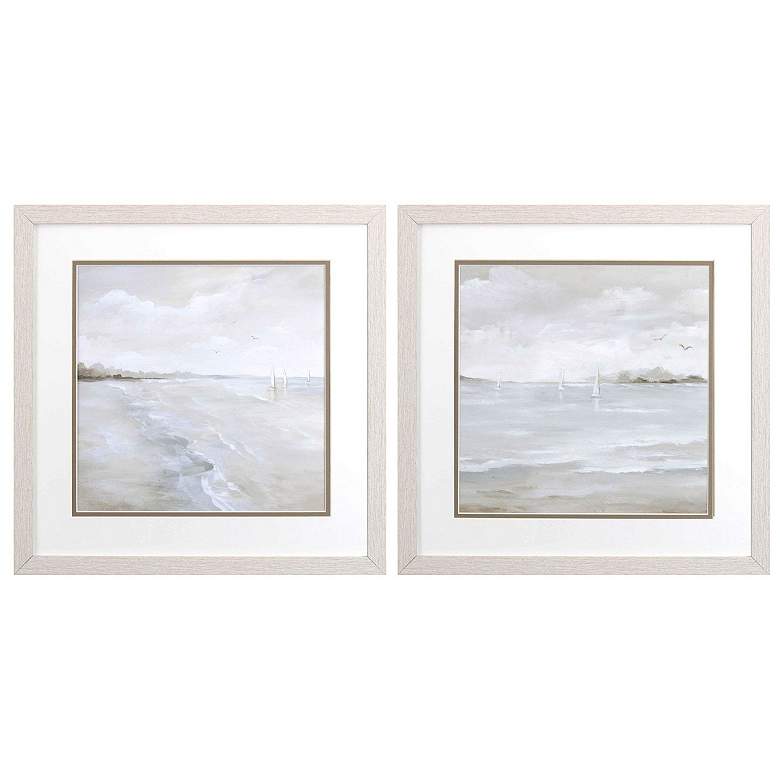 Image 1 Sail Away 17"W x 17"H Framed Art Set of 2