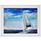 Sail Away 47" Wide Framed Sailboat Wall Art