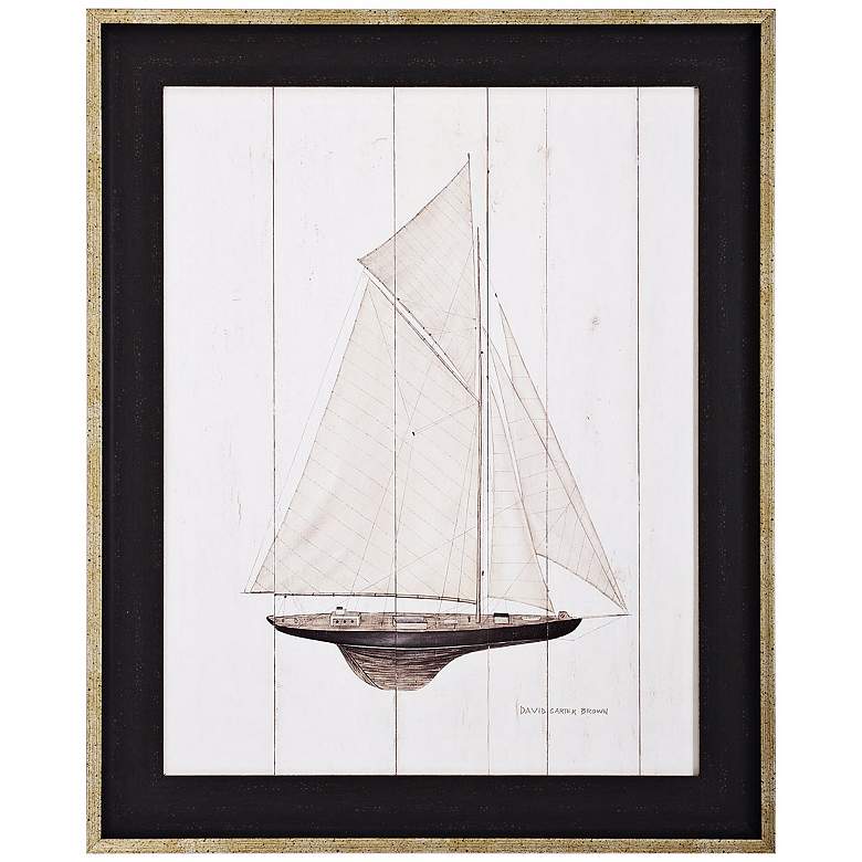 Image 1 Sailboat I 33" High Framed Wall Art