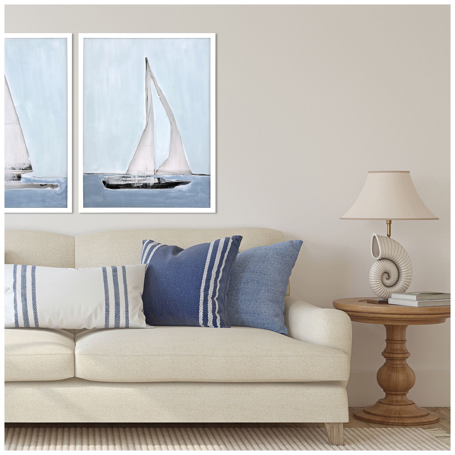 Image 4 Sailing I 32"W x 42"H Framed Art more views