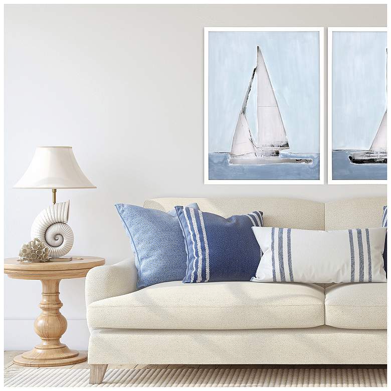 Image 4 Sailing II 32"W x 42"H Framed Art more views