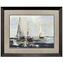 1_Sailing on the Bay II 44"W x 36"H Framed Art