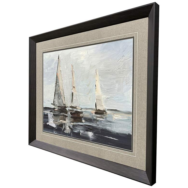 Image 2 Sailing on the Bay II 44"W x 36"H Framed Art more views