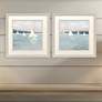 1_Sailing Scene 17"W x 17"H Framed Art - Set of 2
