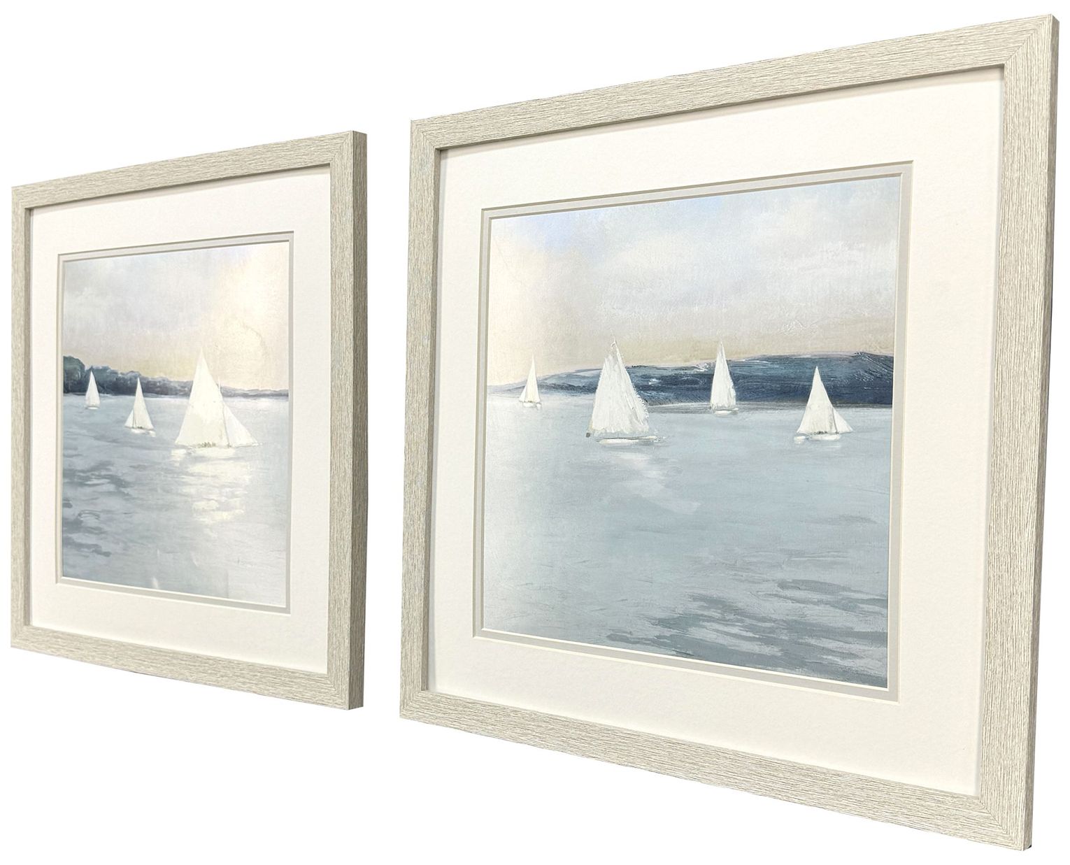 Image 3 Sailing Scene 17"W x 17"H Framed Art - Set of 2 more views