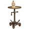 Sailing Ship Anchor Accent Table in Etched Brass