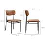 Sailor Dining Chair Brown - Set Of Two