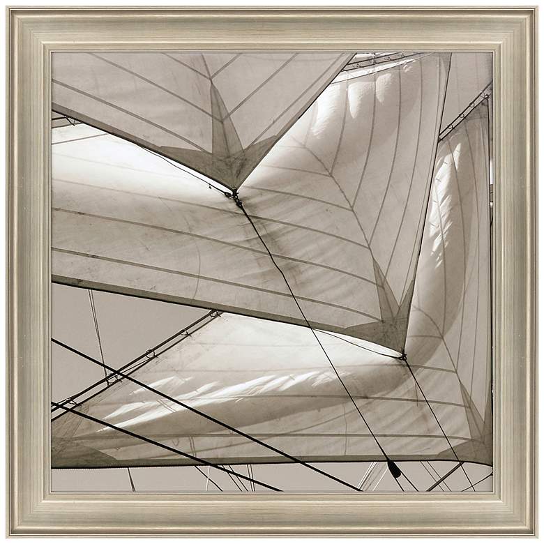 Image 3 Sails 42 inch Square Giclee Framed Wall Art