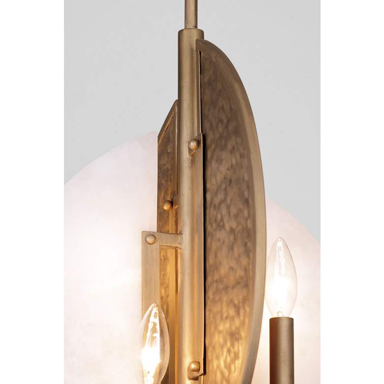 Image 4 Saint Martin 14" Wide Ashen Gold 4-Light Pendant more views