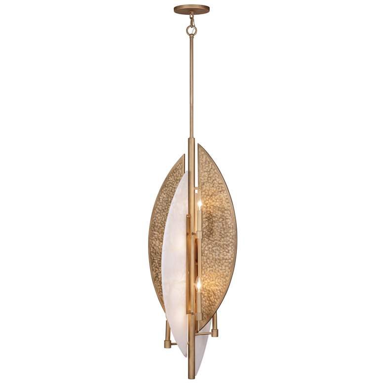 Image 2 Saint Martin 18" Wide Ashen Gold 8-Light Foyer Pendant