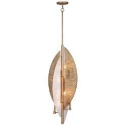 Saint Martin 18" Wide Ashen Gold 8-Light Foyer Pendant