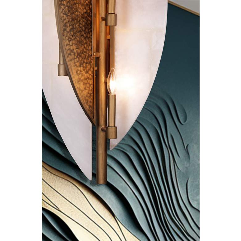 Image 5 Saint Martin 18" Wide Ashen Gold 8-Light Foyer Pendant more views