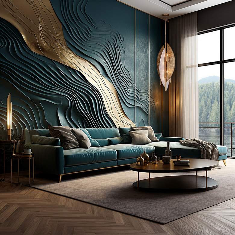 Image 7 Saint Martin 18" Wide Ashen Gold 8-Light Foyer Pendant more views