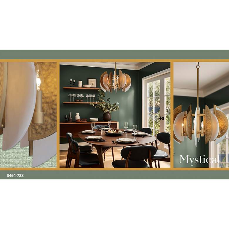 Image 7 Saint Martin 28" Wide Ashen Gold 8-Light Pendant more views