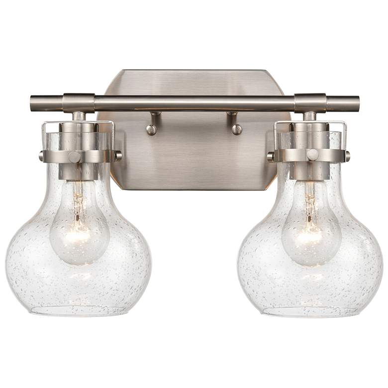 Image 1 Salamanca 15.5" Wide 2-Light Vanity Light - Satin Nickel