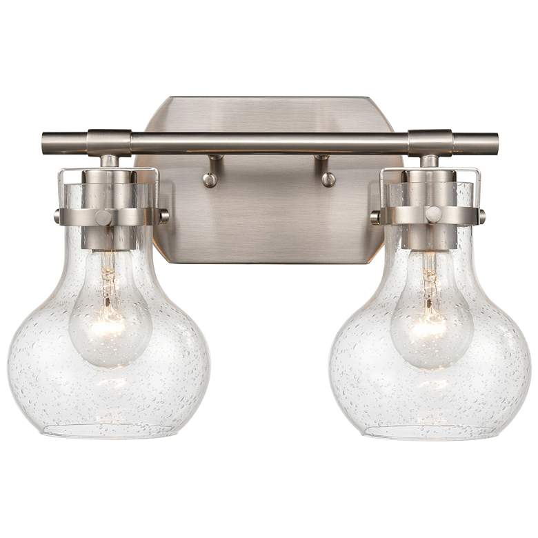 Image 1 Salamanca 15.5 inch Wide 2-Light Vanity Light - Satin Nickel