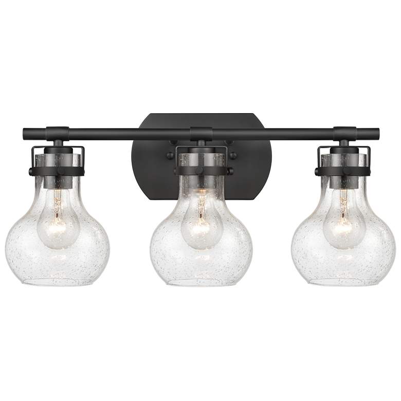 Image 1 Salamanca 21" Wide 3-Light Vanity Light - Matte Black