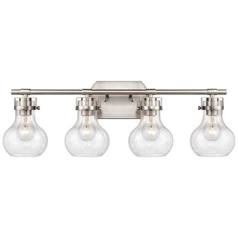Image 1 Salamanca 29" Wide 4-Light Vanity Light - Satin Nickel
