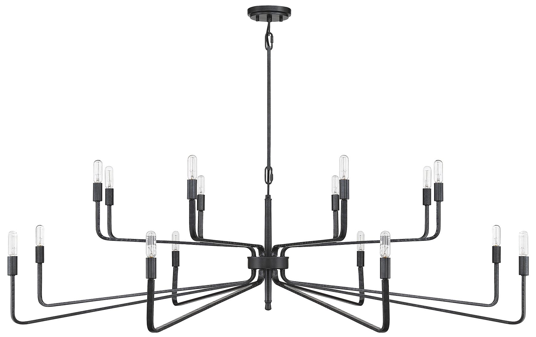 Image 2 Salem 16-Light Chandelier in Forged Iron more views