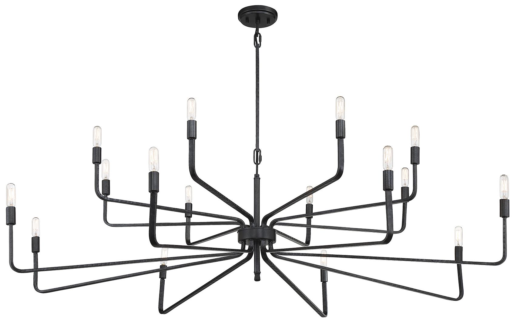 Image 4 Salem 16-Light Chandelier in Forged Iron more views