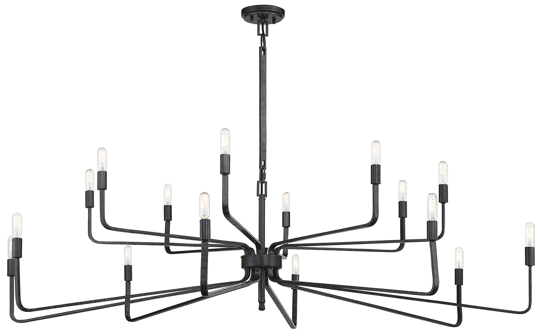 Image 5 Salem 16-Light Chandelier in Forged Iron more views