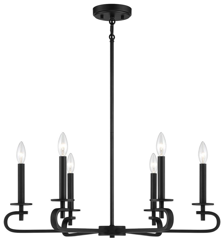 Salem 8-Light Chandelier in Forged Iron