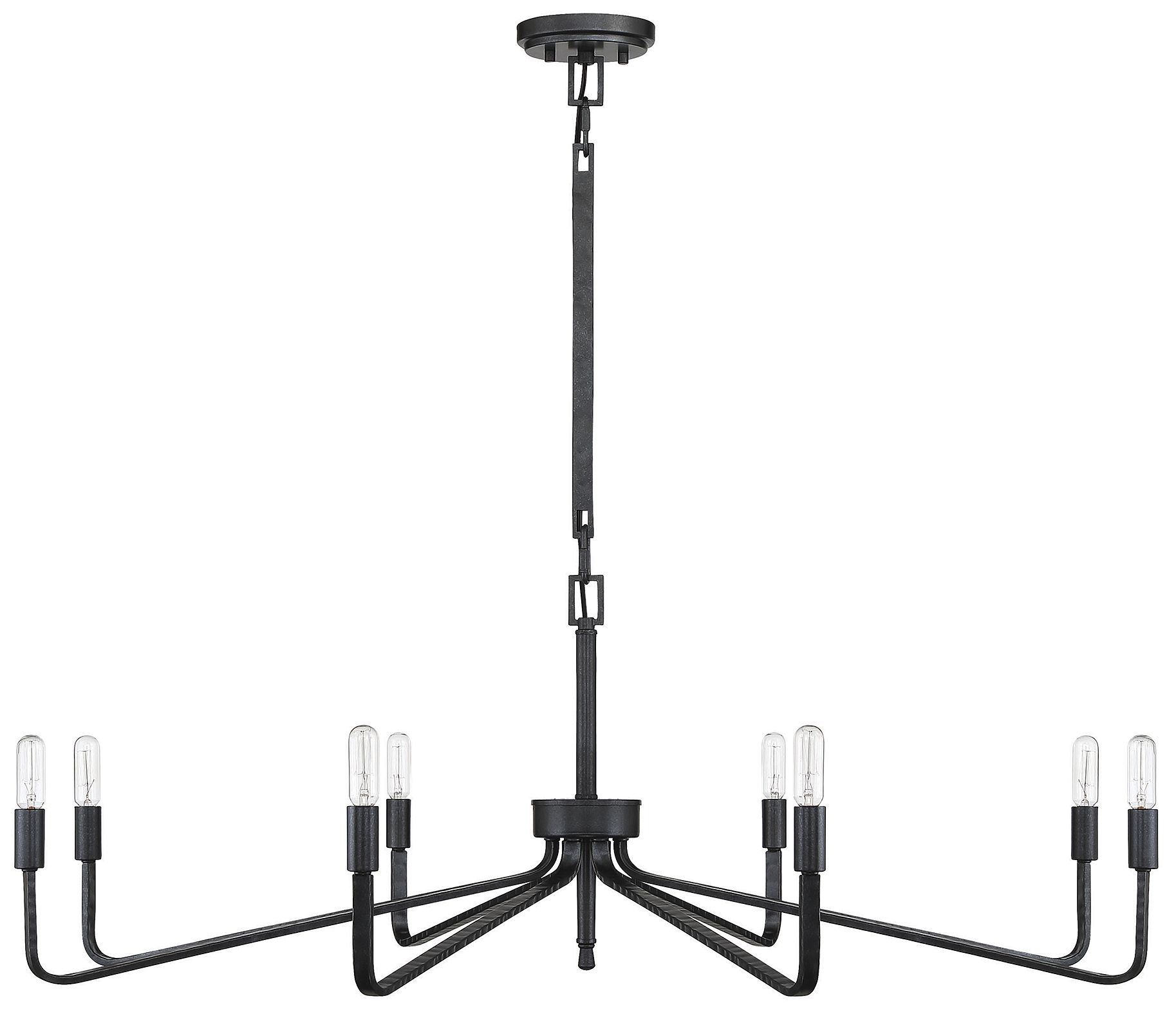 Image 3 Salem 8-Light Chandelier in Forged Iron more views
