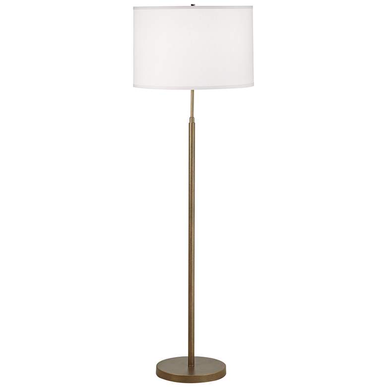 Image 1 Salem Gold Thin Pole Metal Floor Lamp
