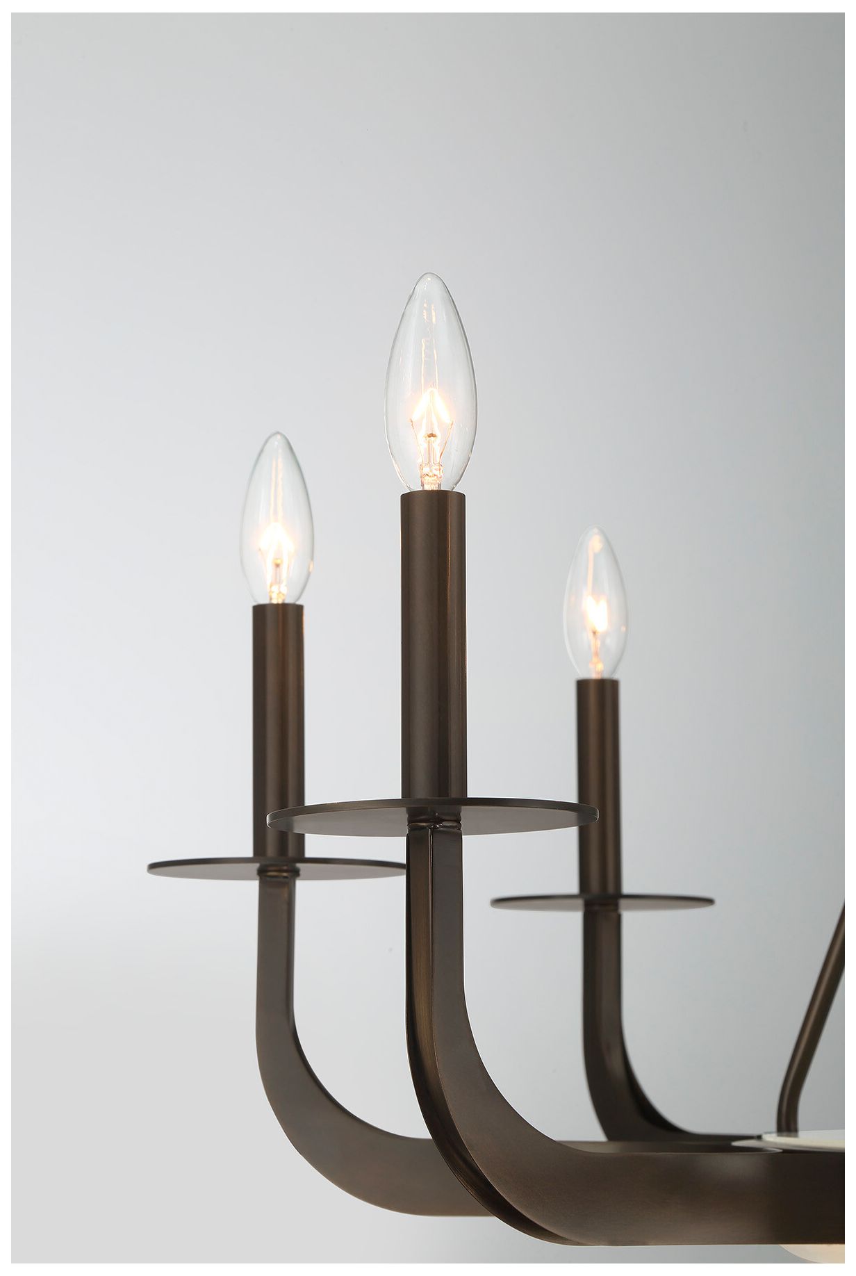Image 3 Salford 9-Light Chandelier in Mediterranean Bronze by Dann Foley more views