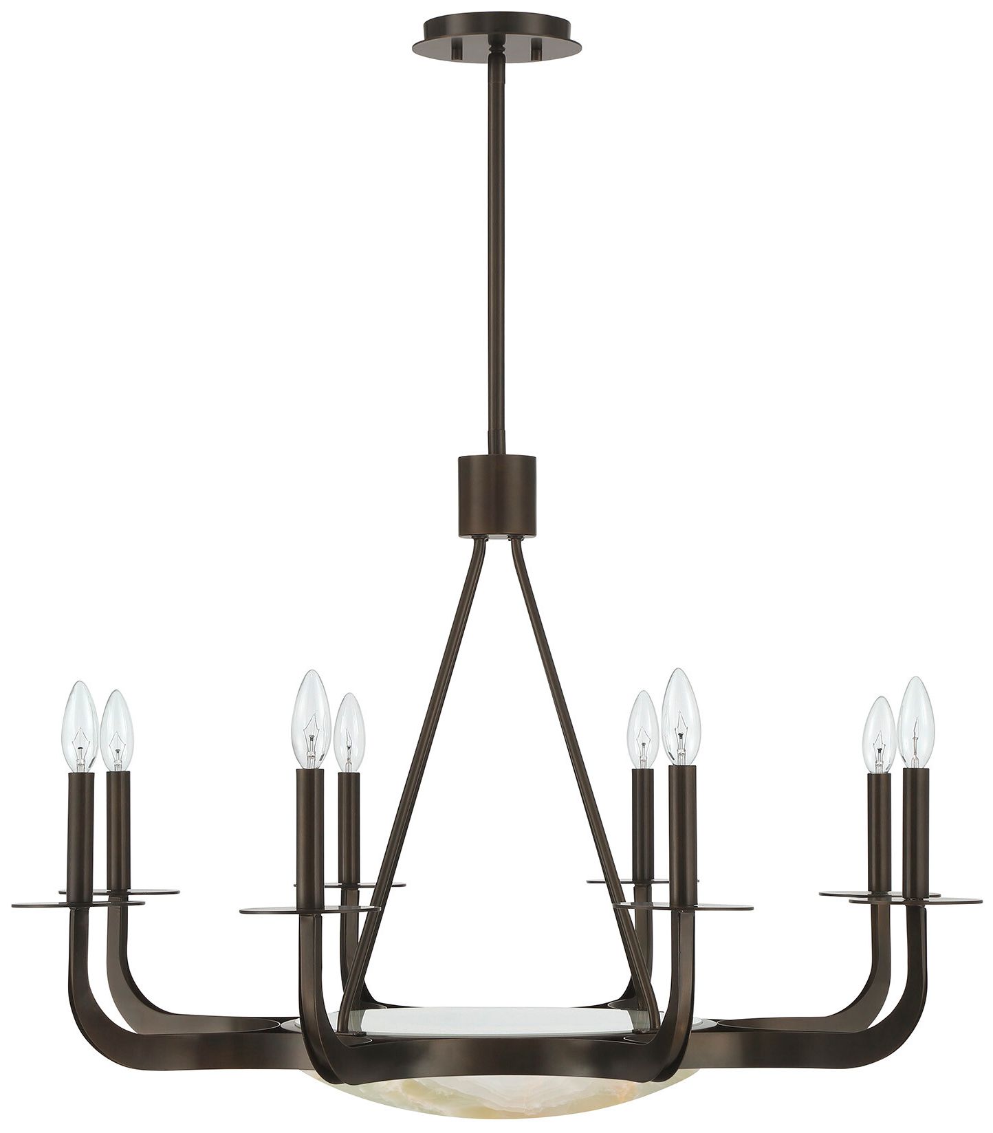 Image 5 Salford 9-Light Chandelier in Mediterranean Bronze by Dann Foley more views