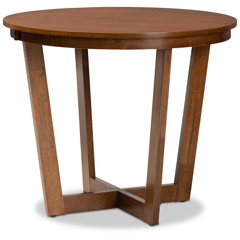 Image 2 Salida Walnut Brown Wood 5-Piece Dining Table and Chair Set more views