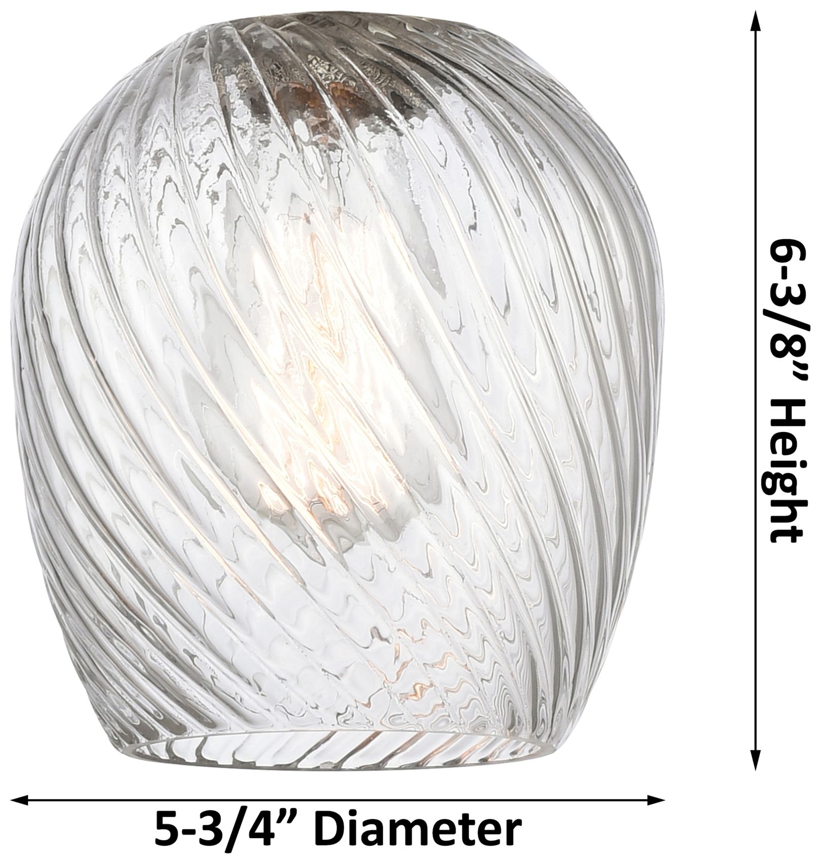 Image 5 Salina 11.5"High Antique Copper Sconce With Clear Spiral Fluted Shade more views