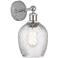 Salina 11 3/4" High Polished Chrome Clear Glass Wall Sconce