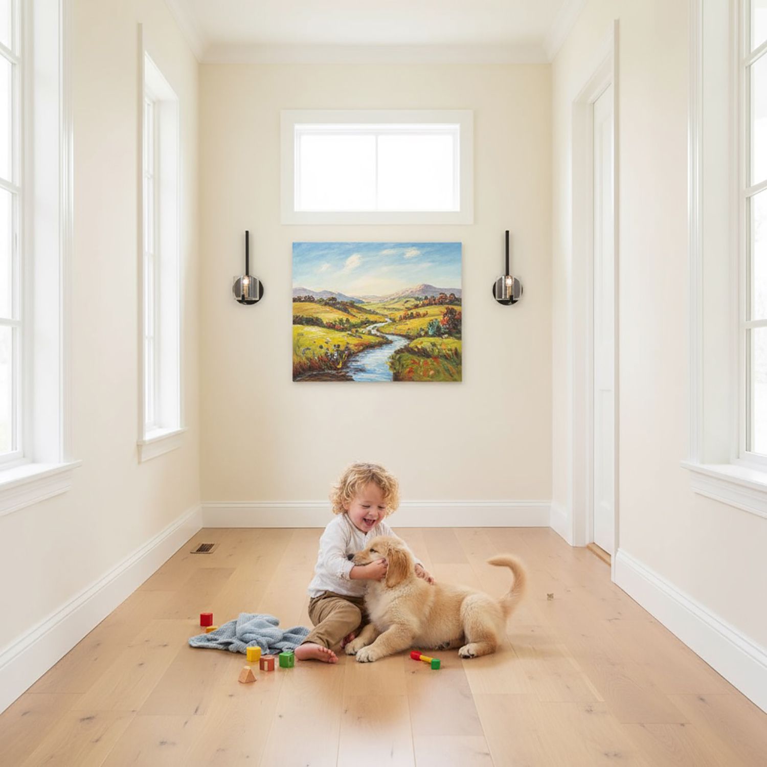 Image 5 Salinas 1-Light Sconce Black and Brass more views