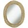 Salino Gold Leaf 23" x 29 1/2" Oval Wall Mirror