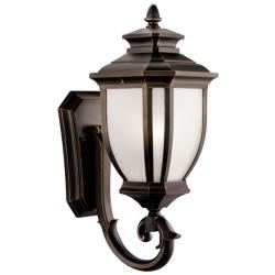 Salisbury 19 1/4" High Rubbed Bronze Outdoor Wall Light