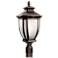 Salisbury 21 3/4" High Rubbed Bronze Outdoor Post Light
